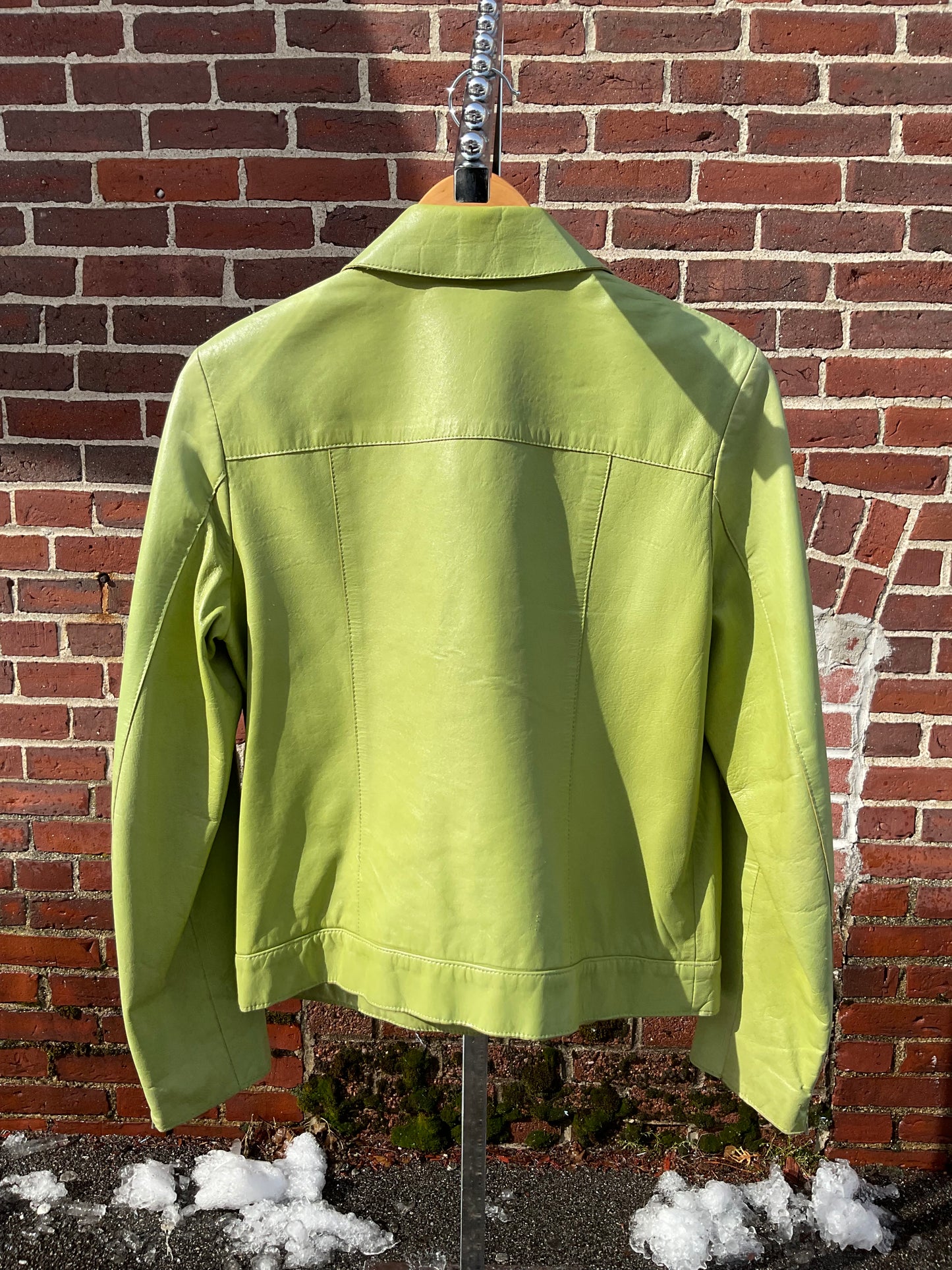 Green CDP Leather Jacket