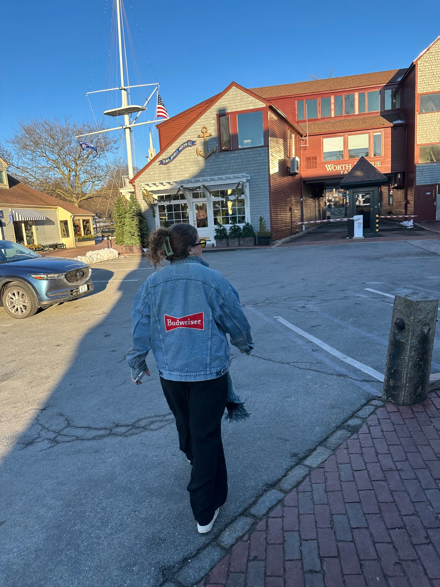 Upcycled Denim Budweiser Jacket