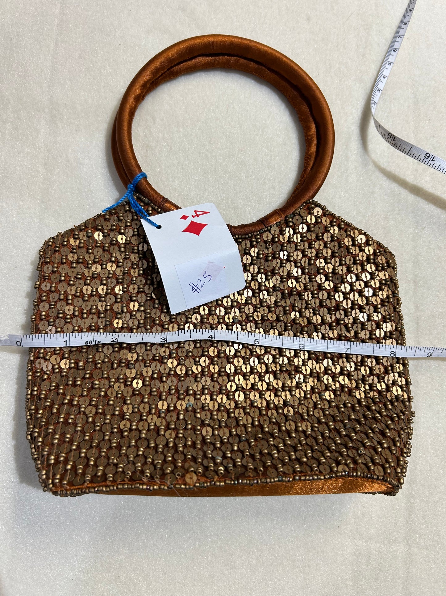 Light Brown Sequin Bag