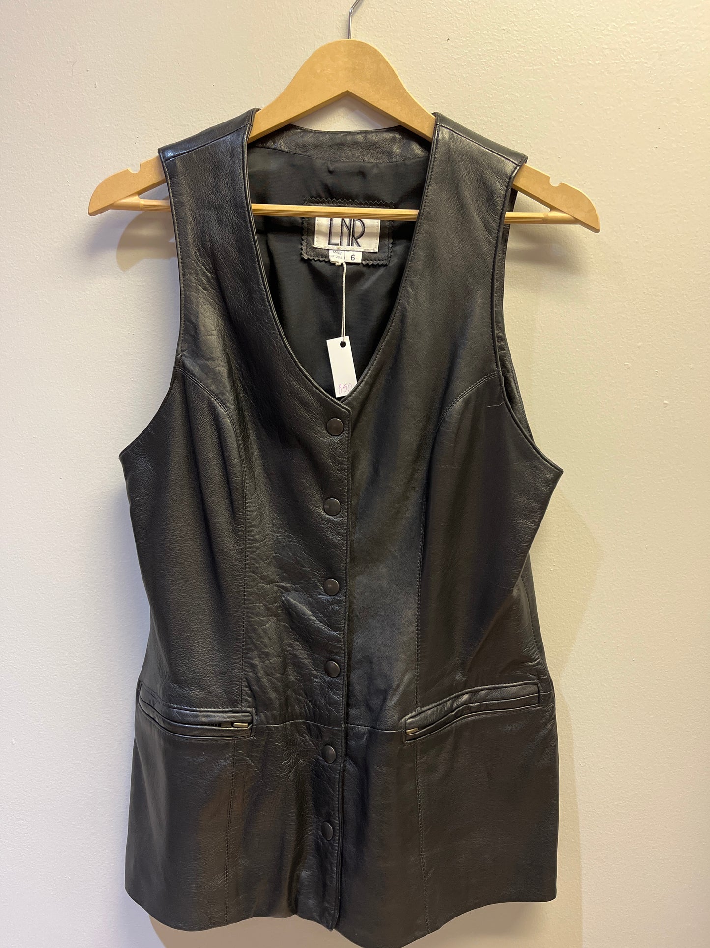Leather vest