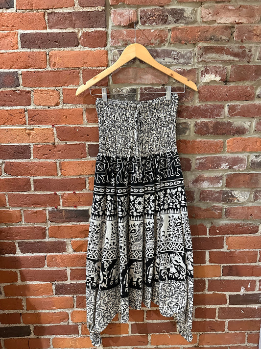 100% Cotton Strapless Dress