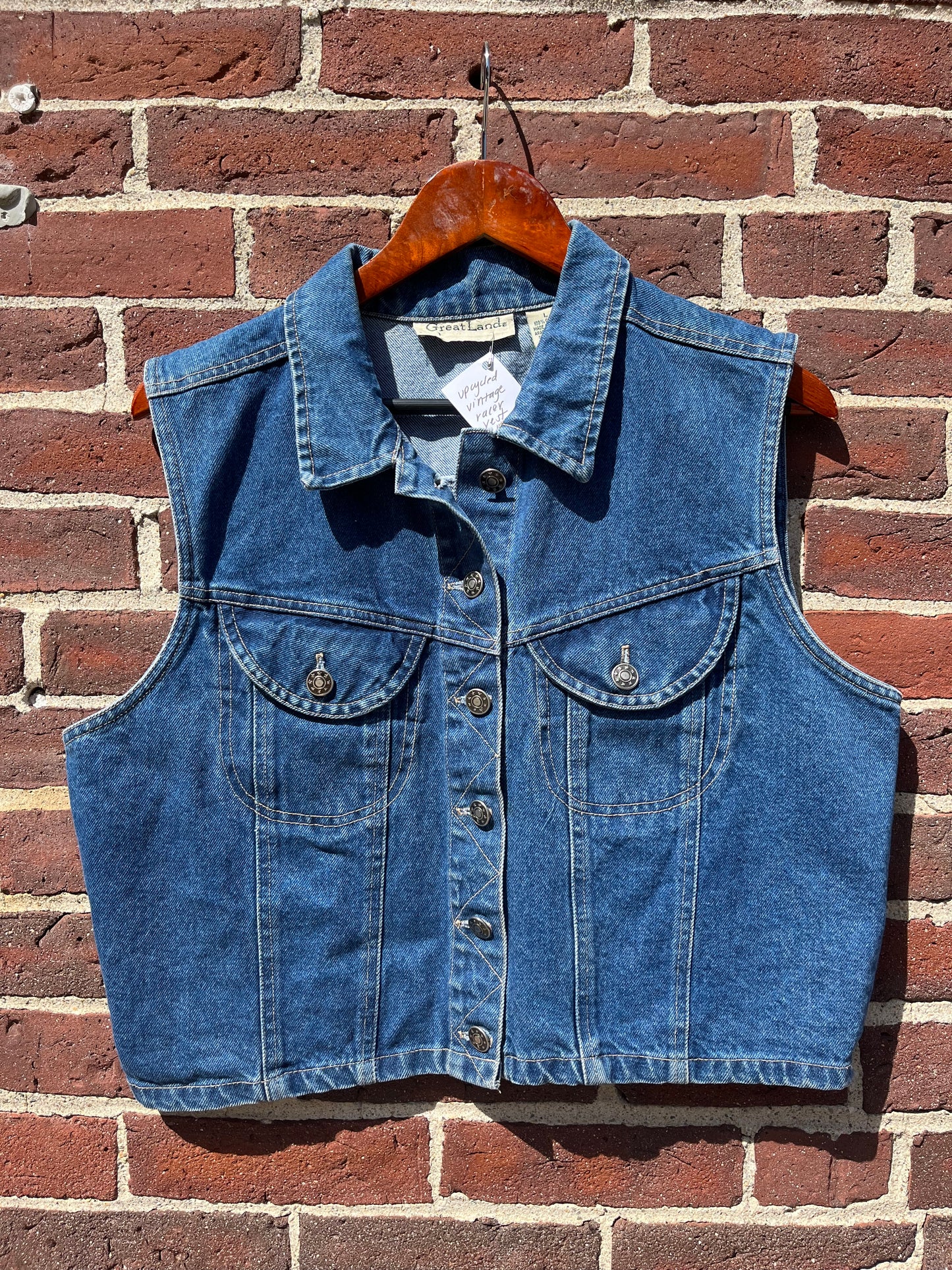Upcycled Denim Vest