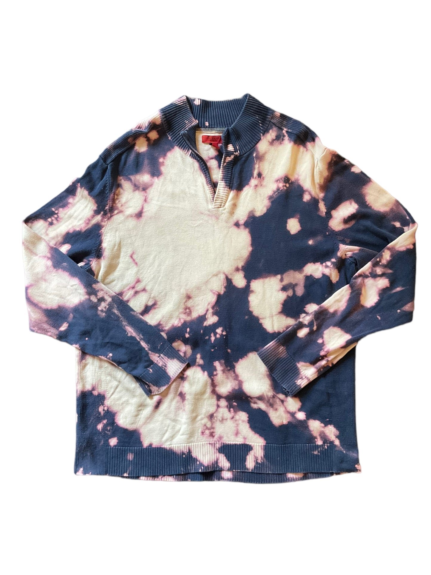 1/4 Zip Bleached Sweater