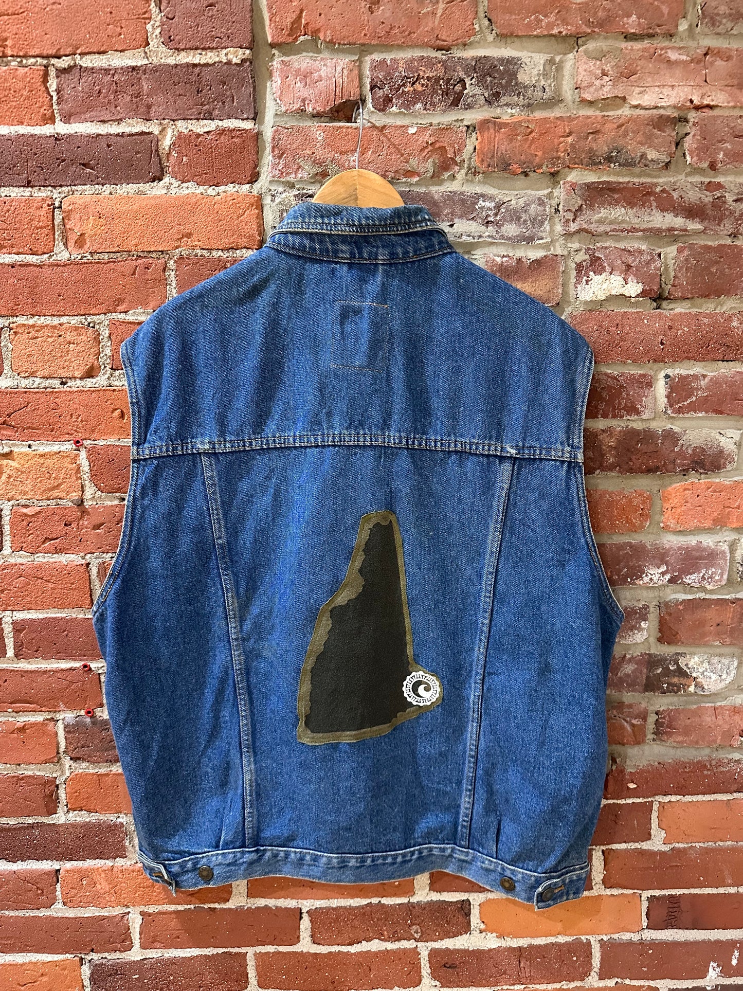 Licence Jeans upcycled denim jacket vest!