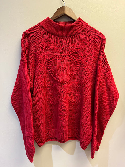 Red Turtleneck Sweater
