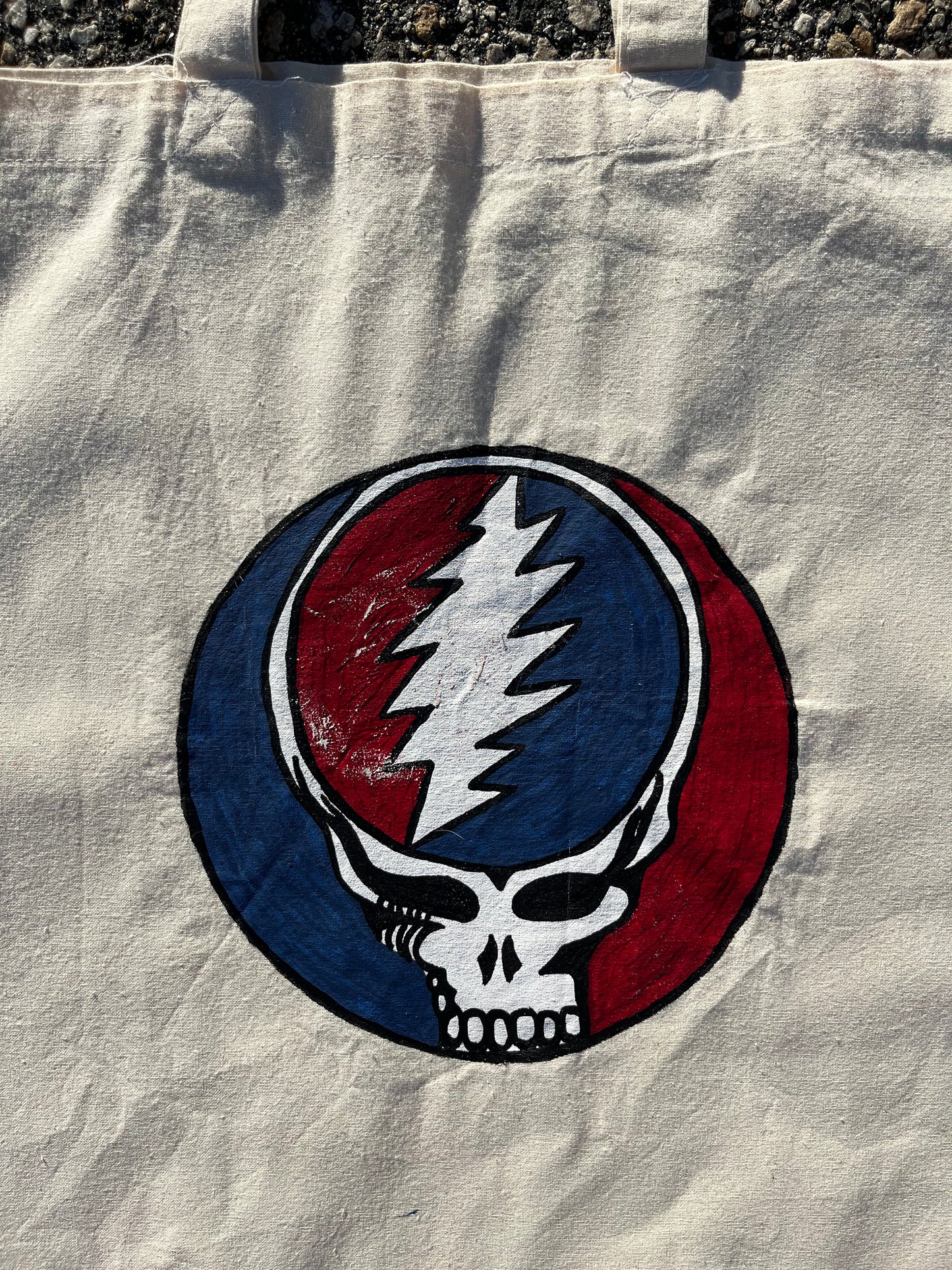 Hand Painted Grateful Dead Tote