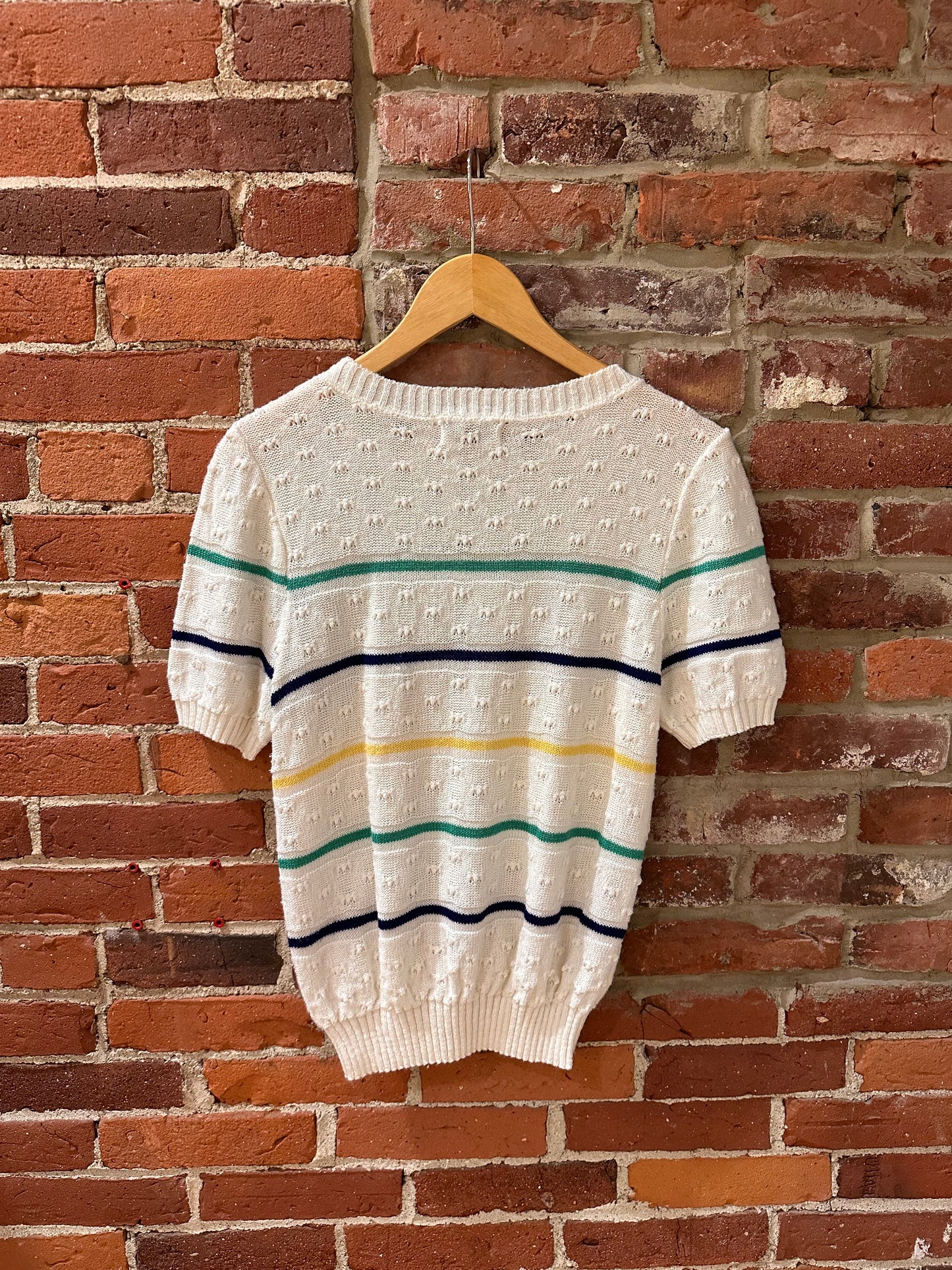 Alfred Dunner Striped Knit Sweater