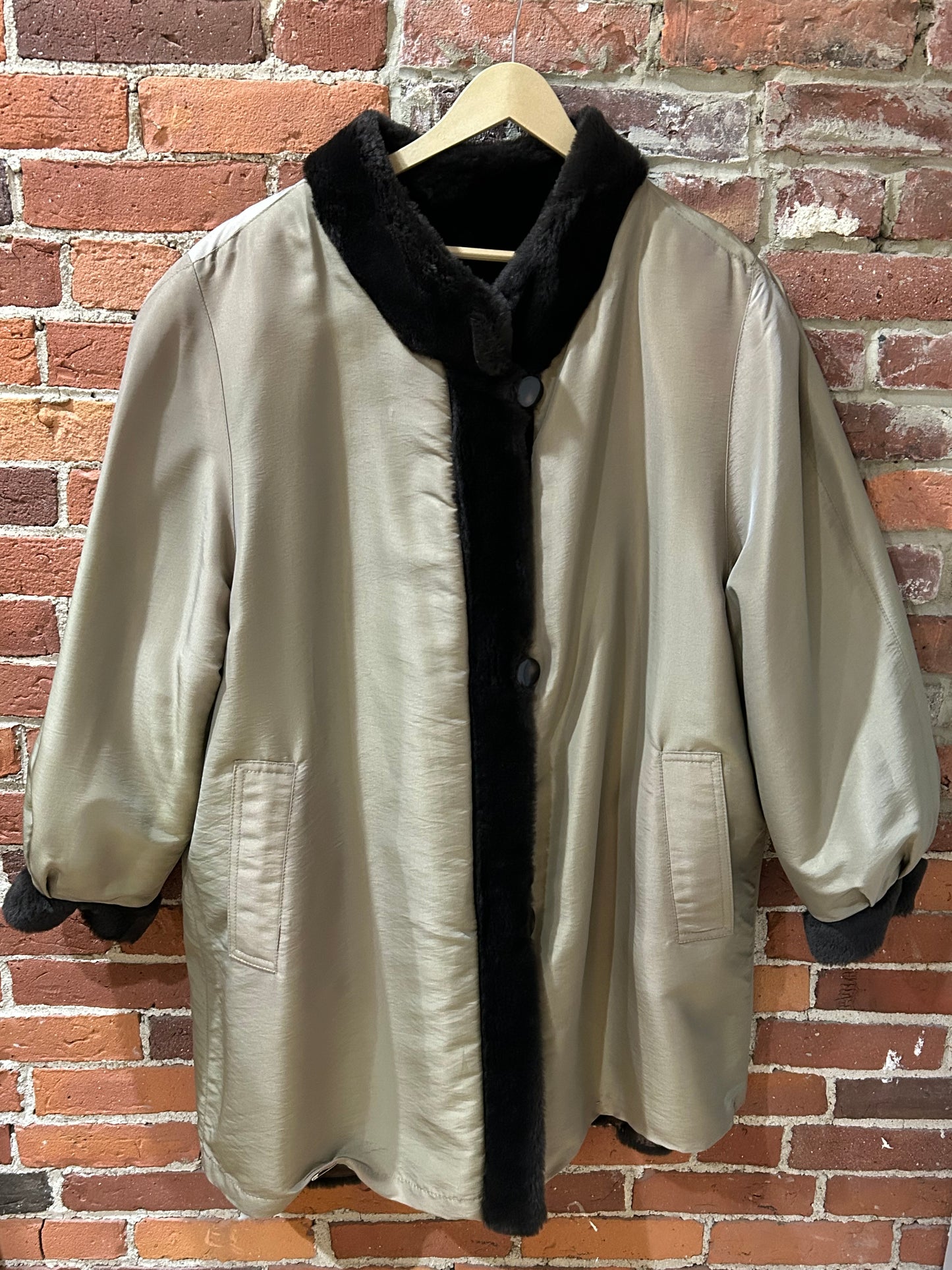 Reversible Faux Fur Coat