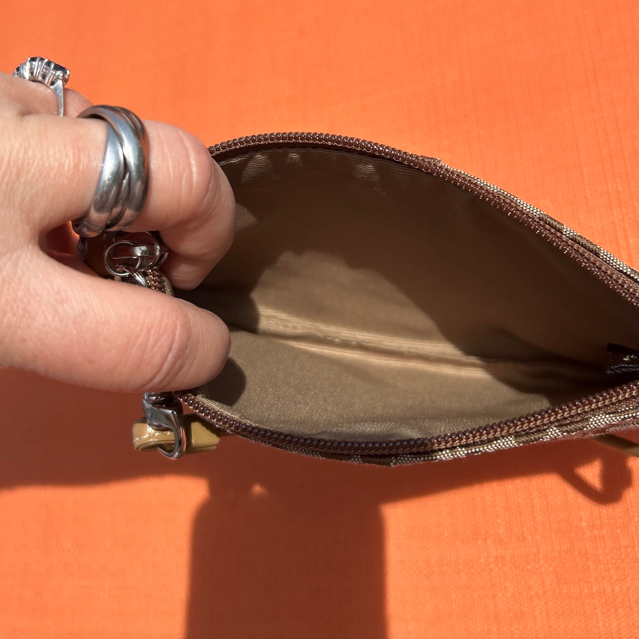Mini Coach Wristlet