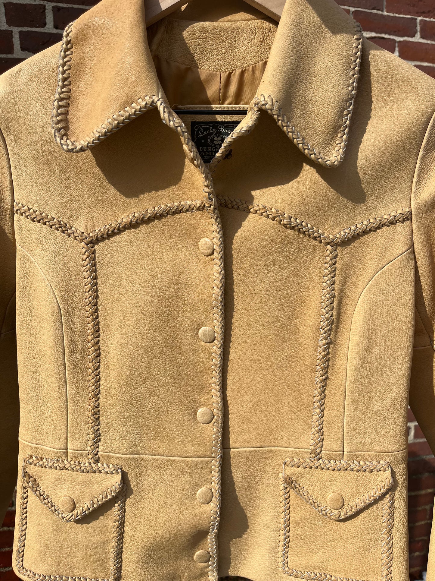 Lucky Brand Dungarees America Leather Jacket