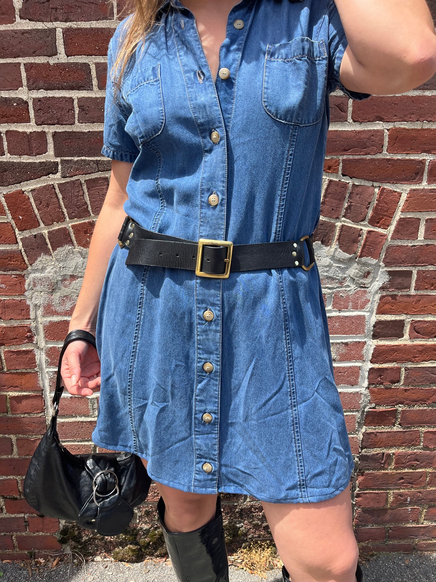 Upcycled Denim Dress