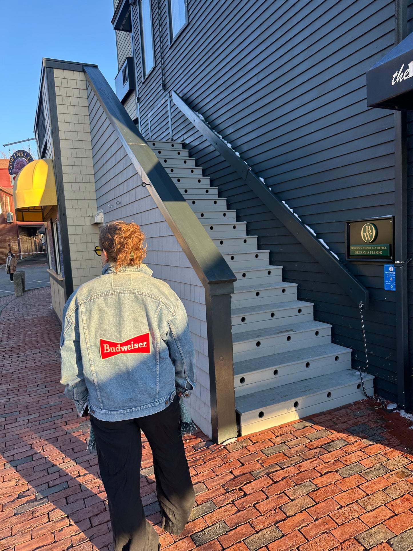 Upcycled Denim Budweiser Jacket