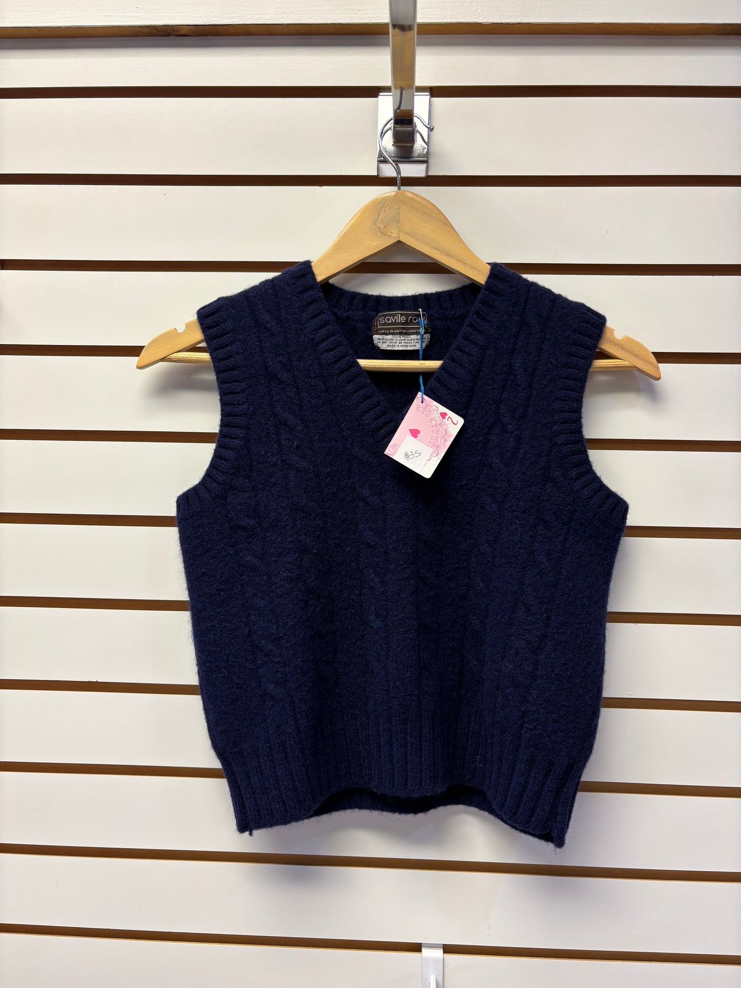 Navy sweater vest