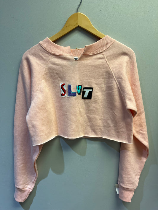 Cropped Slut Crewneck