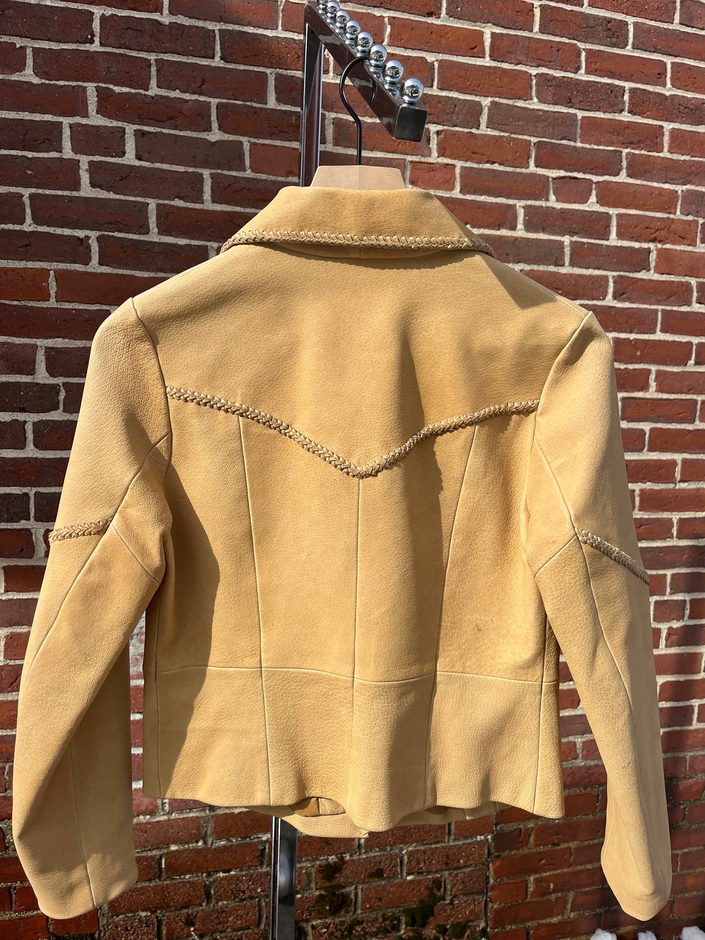 Lucky Brand Dungarees America Leather Jacket