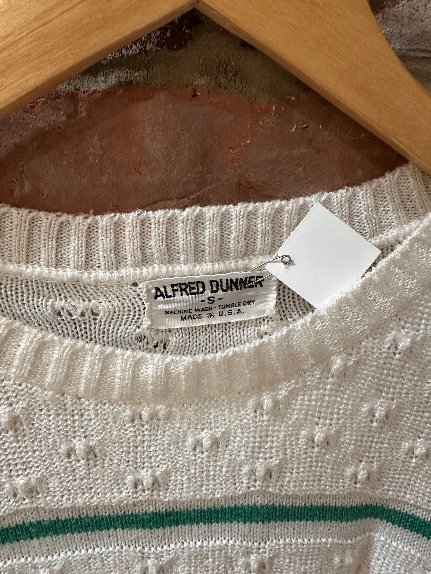 Alfred Dunner Striped Knit Sweater