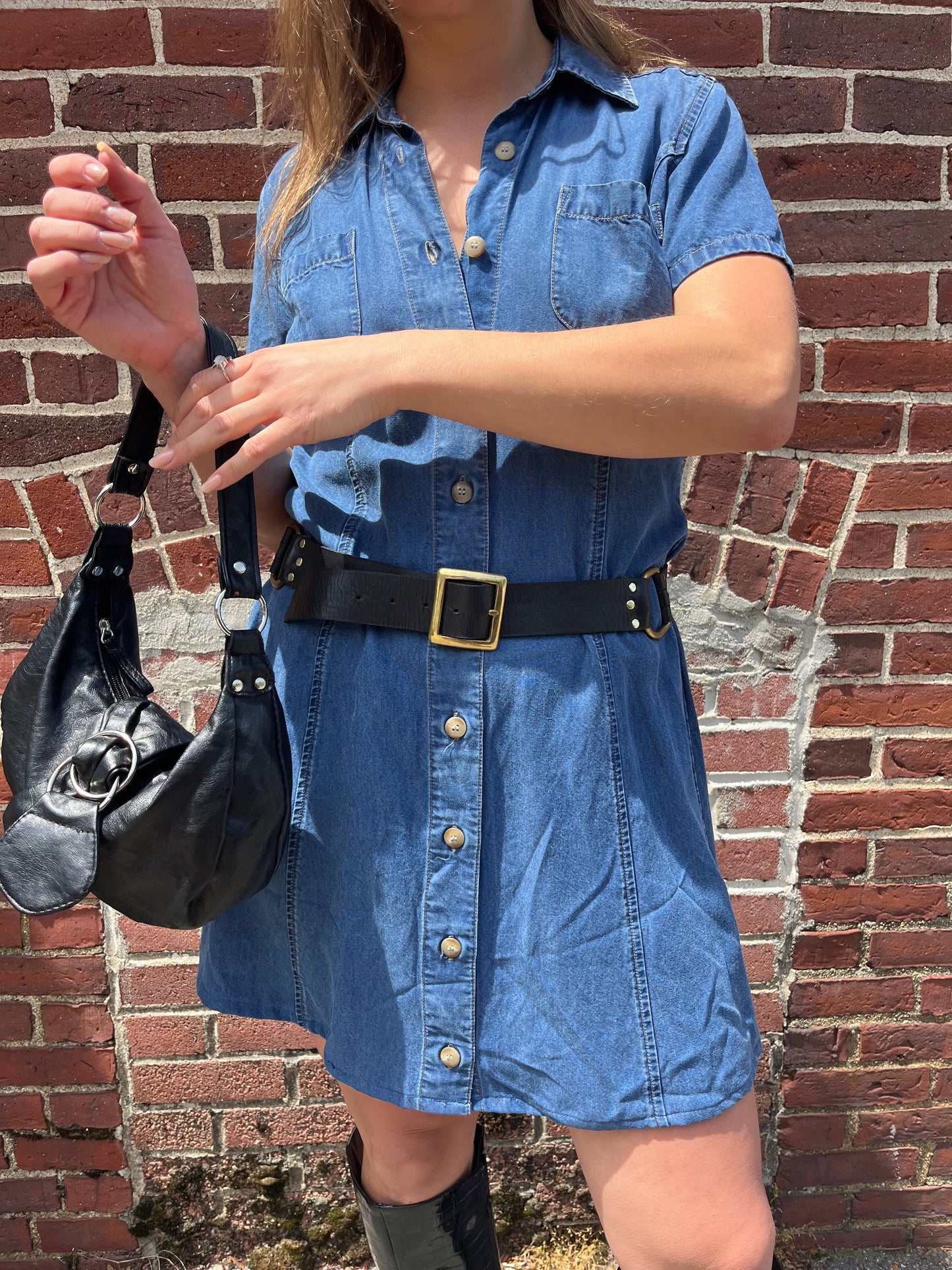 Upcycled Denim Dress