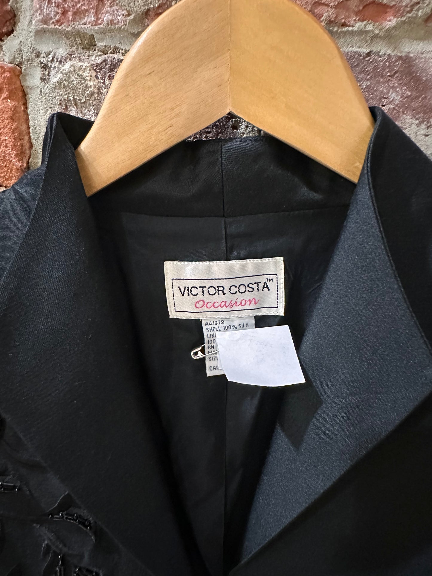100% Silk Victor Costa Jacket