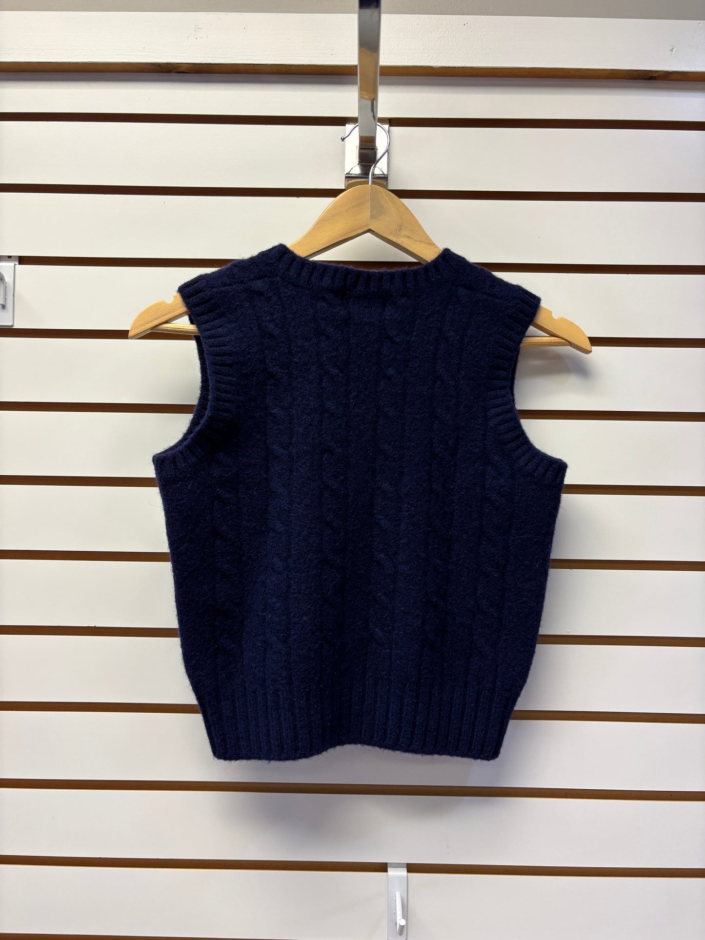 Navy sweater vest