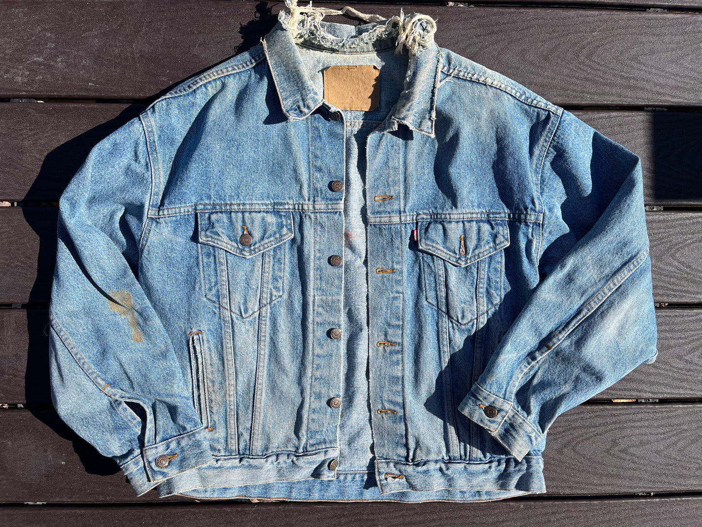 Upcycled Denim Budweiser Jacket