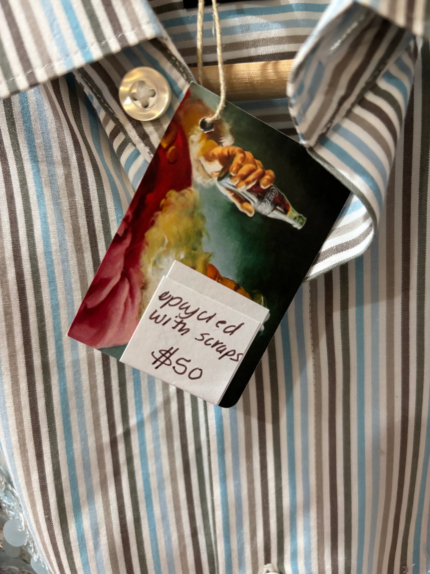 Upcycled Bikini Buttondown