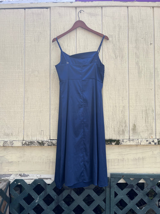 Midnight blue evening gown