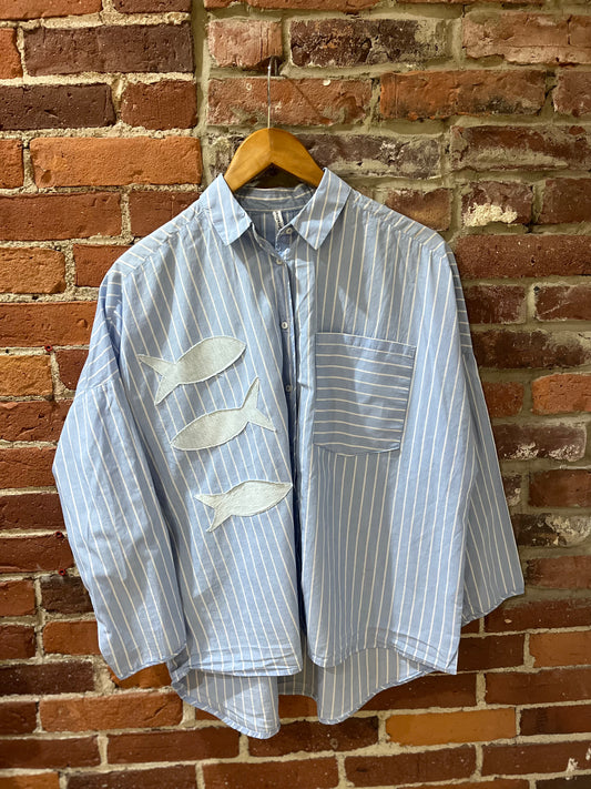 Fishy button up
