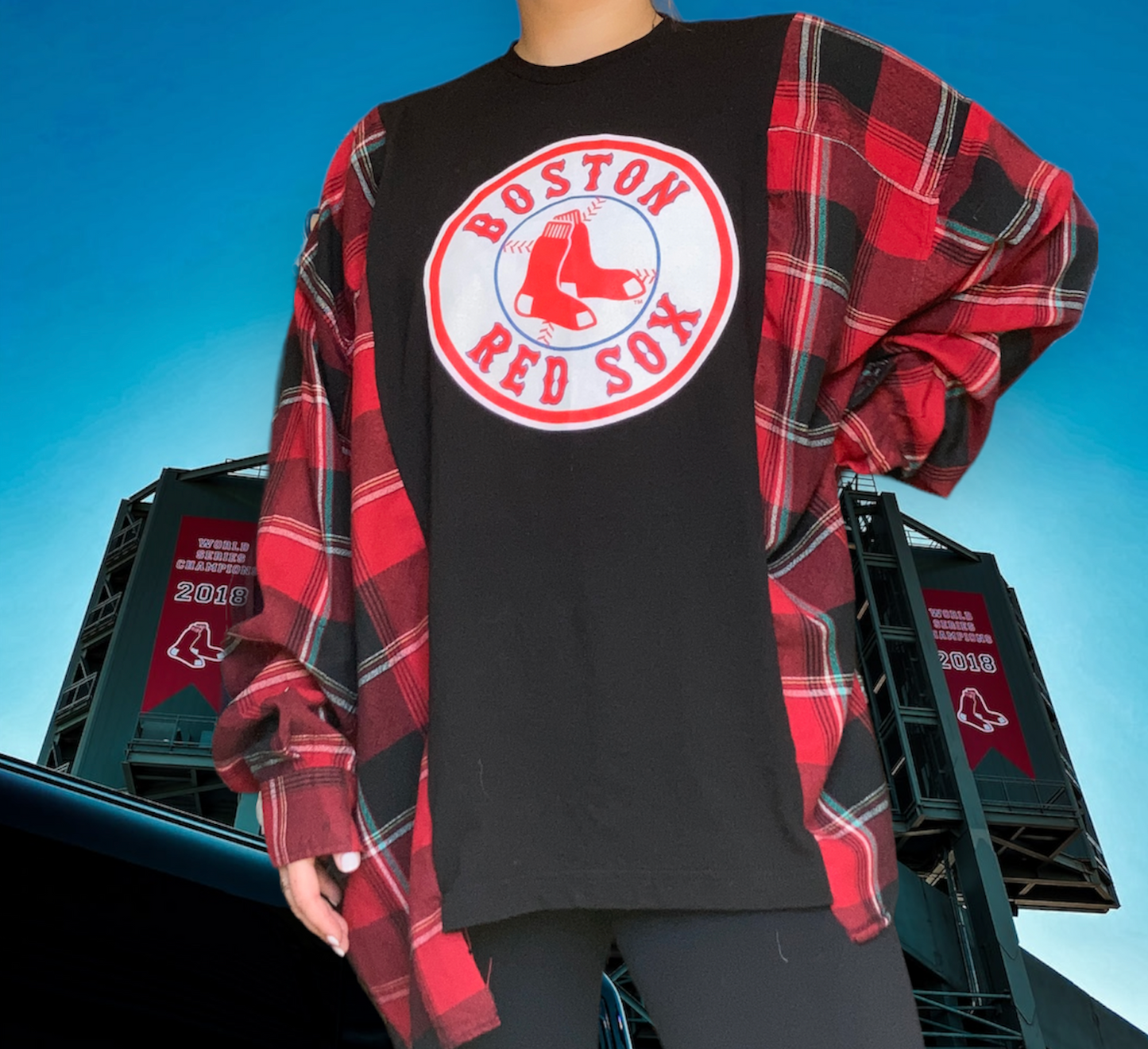 Ketel One/ Red Sox Flannel Sweatshirt
