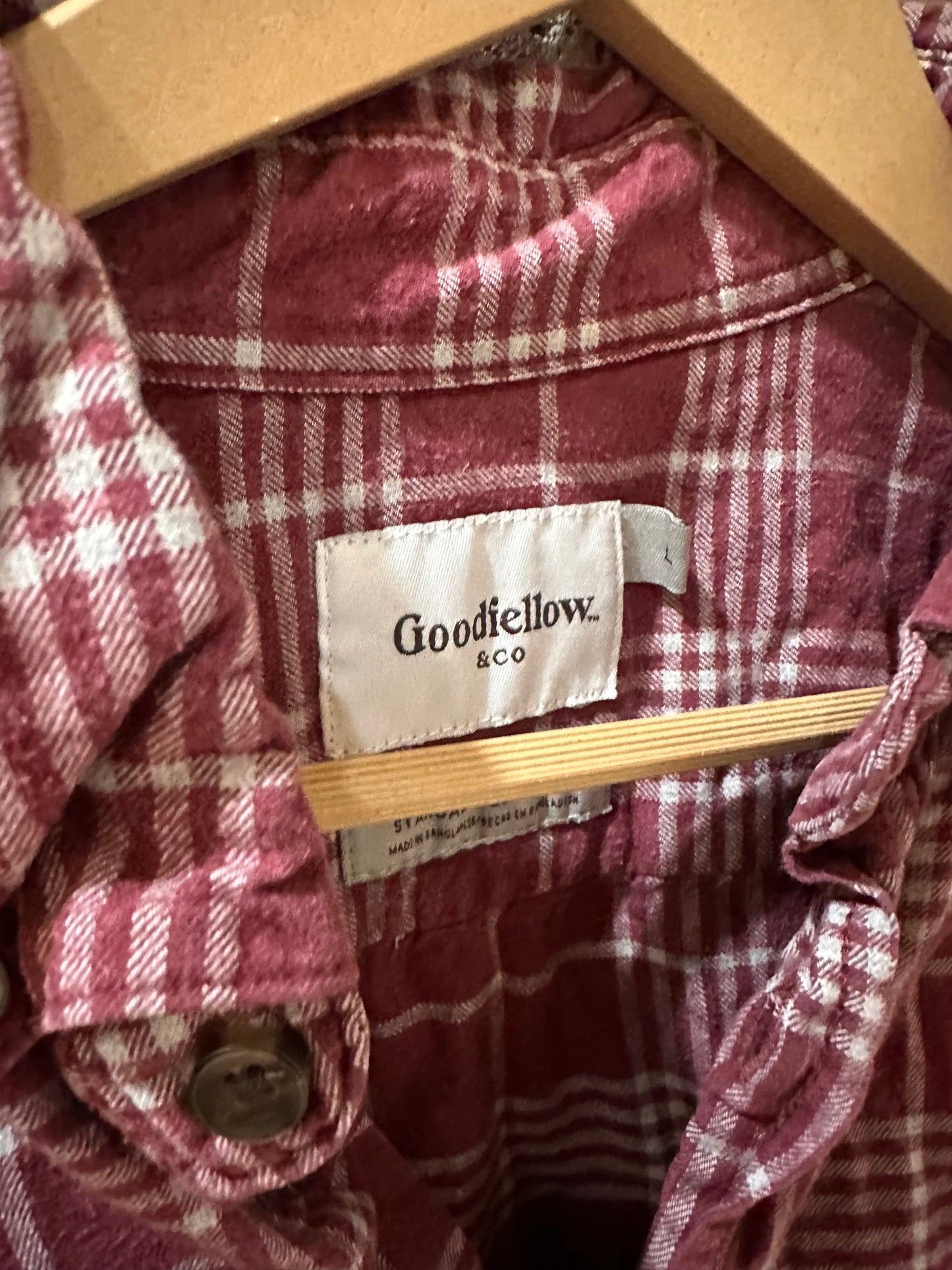 Upcycled Dirigo Maine Flag Flannel
