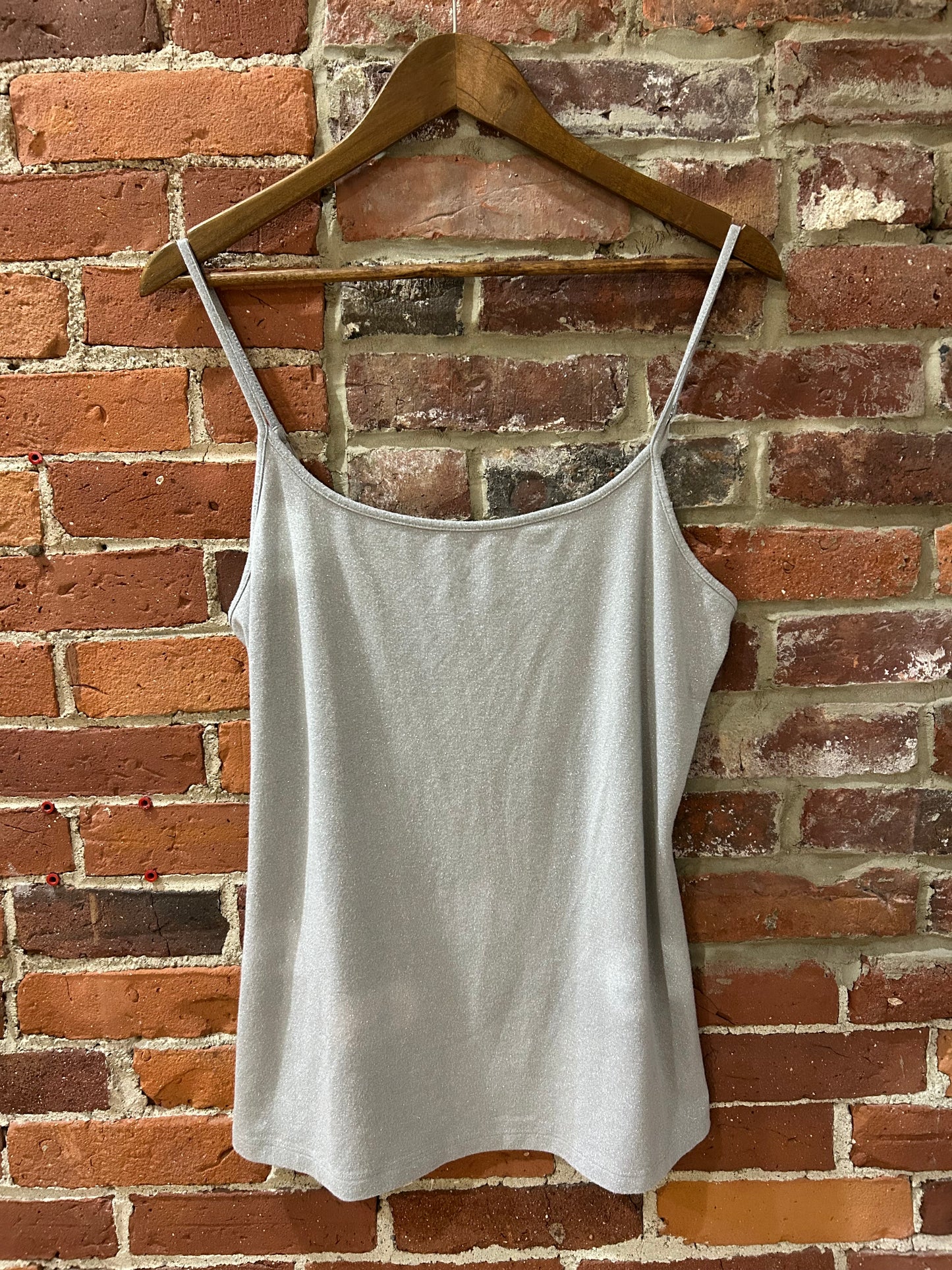 Sparkly grey tank top