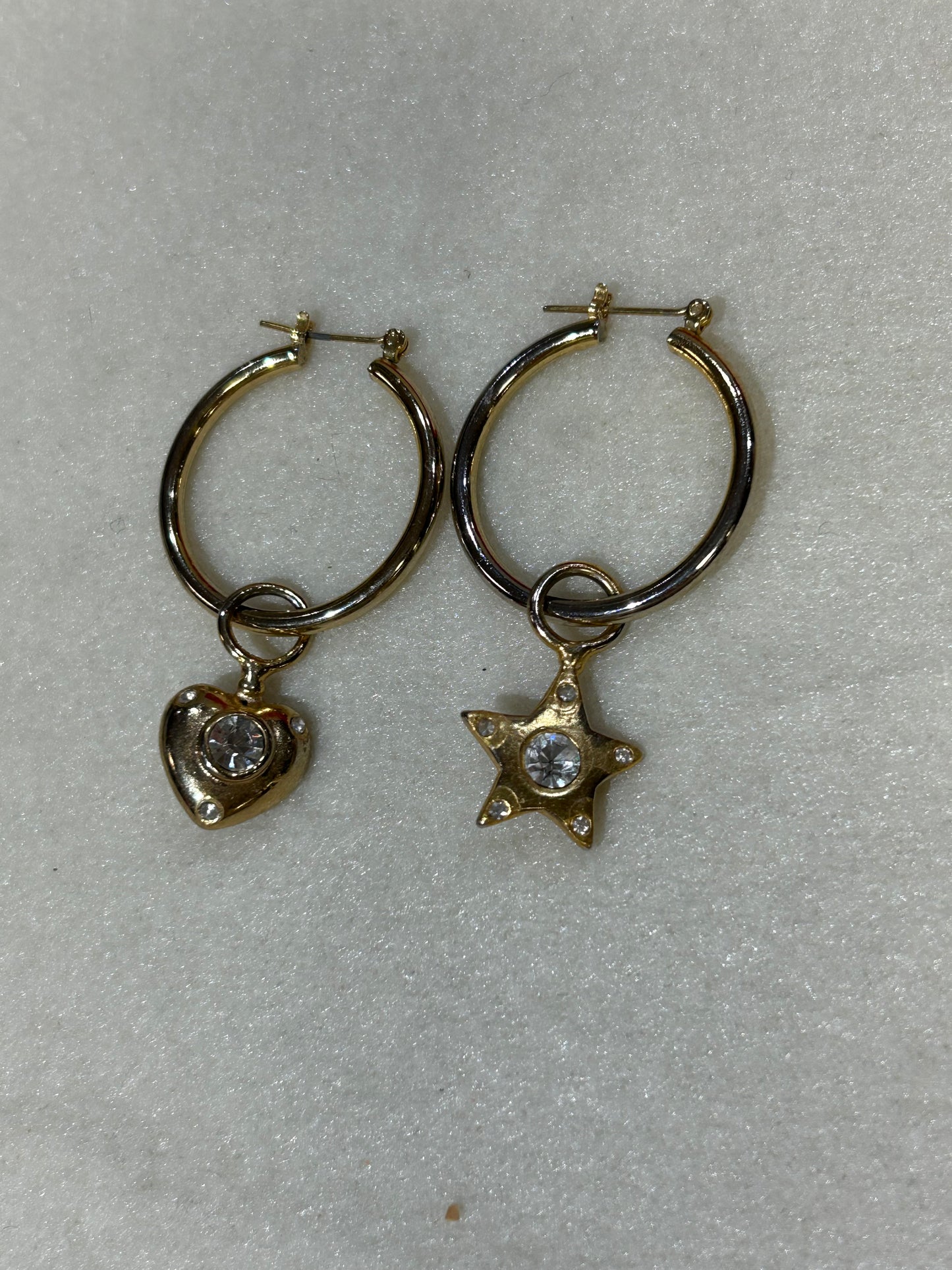 Star & Heart Hoops
