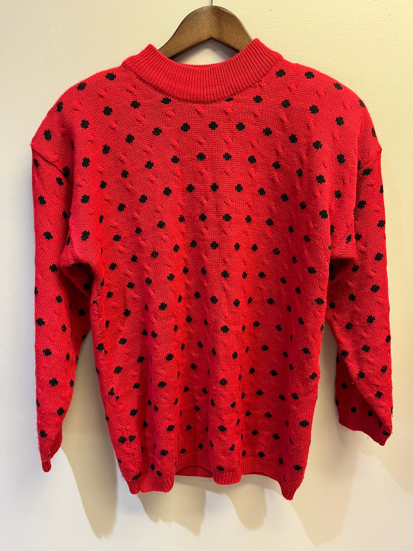 Black Polka Dot Sweater