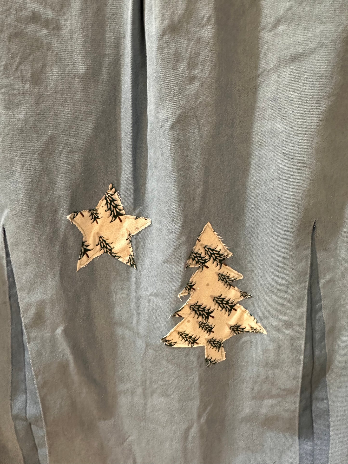 Upcycled Dirigo Maine Flag Denim Button Down