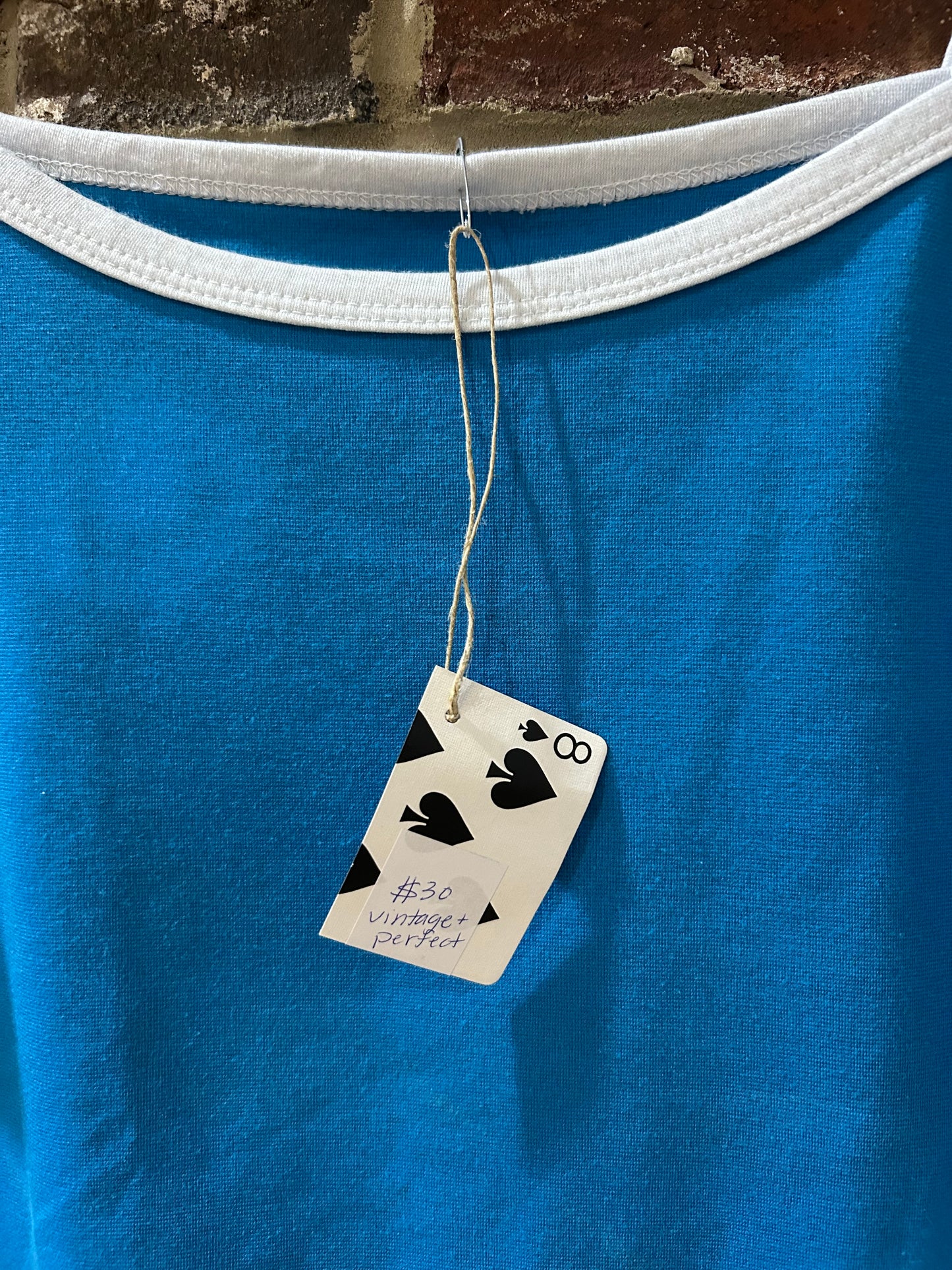 Vintage electric blue tank