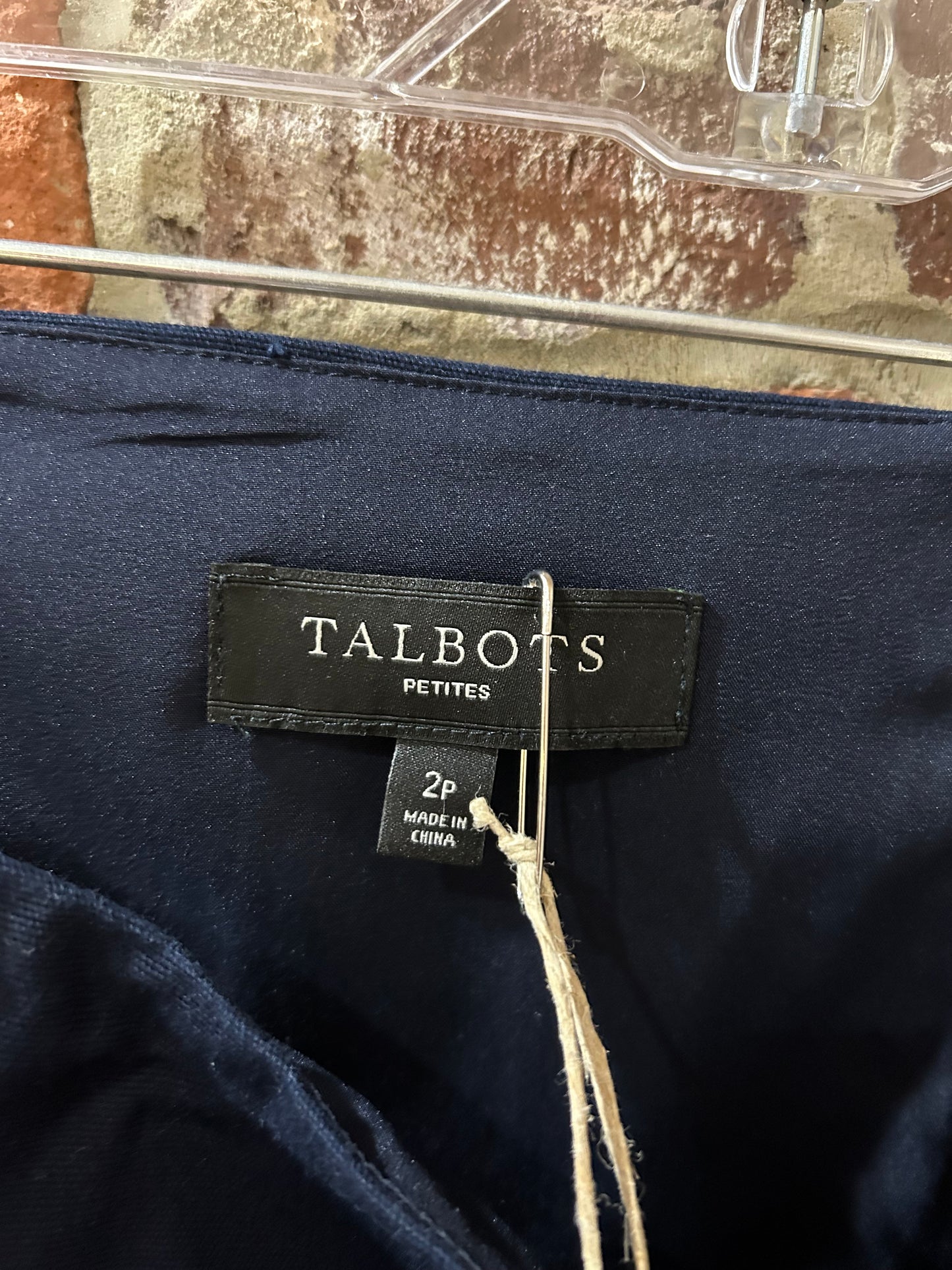 Talbots navy blue skirt