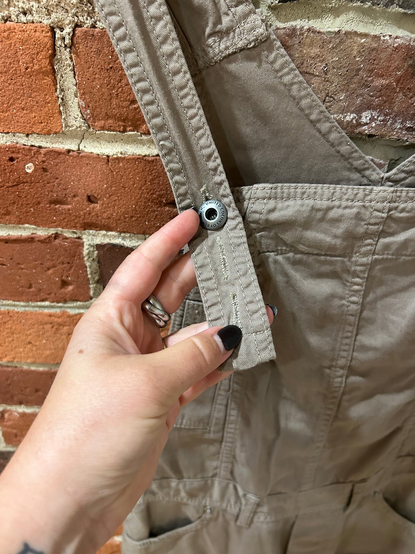 Tan Overall Dress