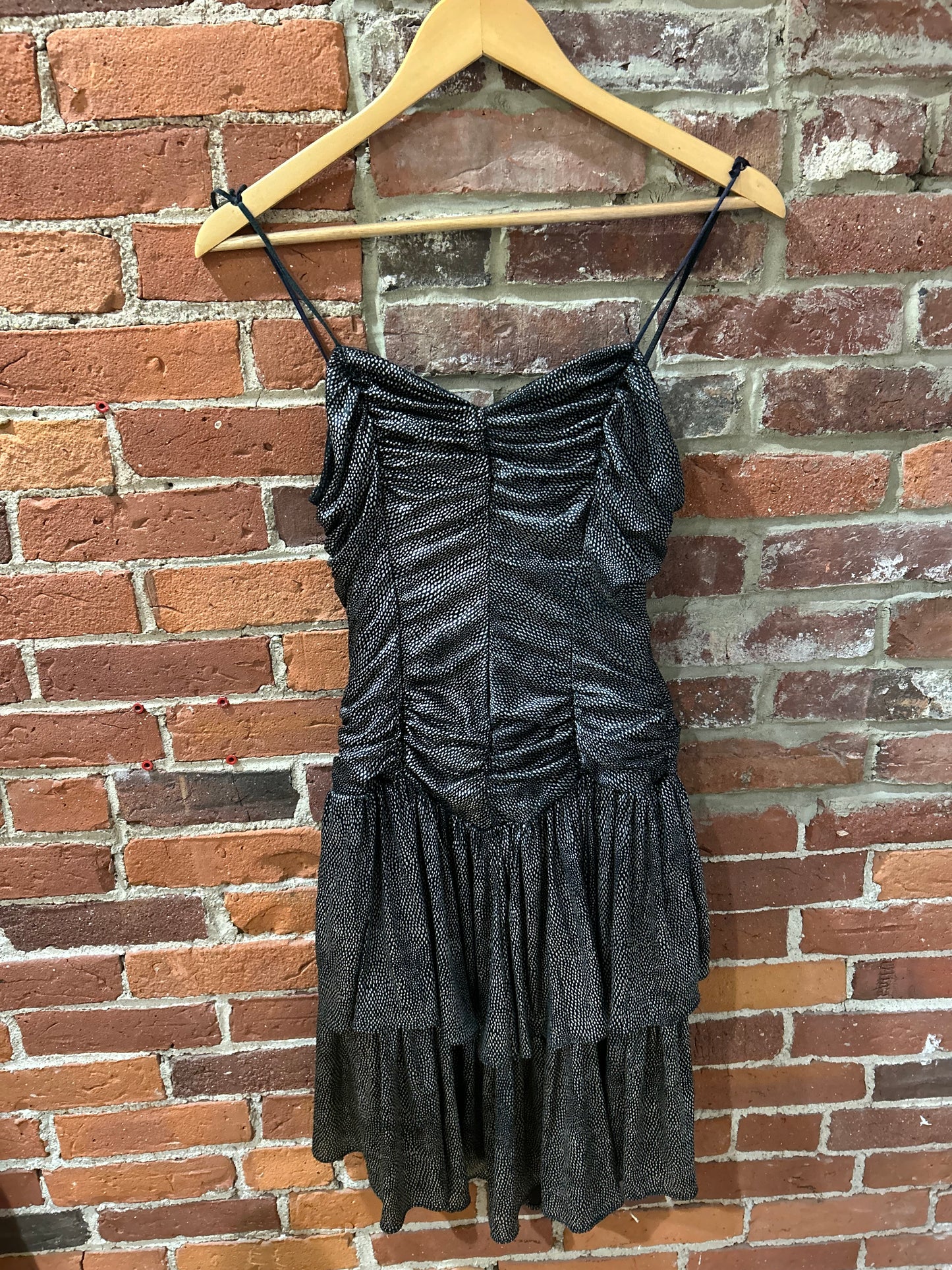 Strapless Silver Dress