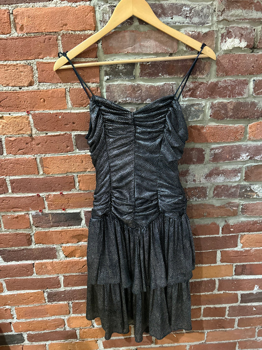 Strapless Silver Dress