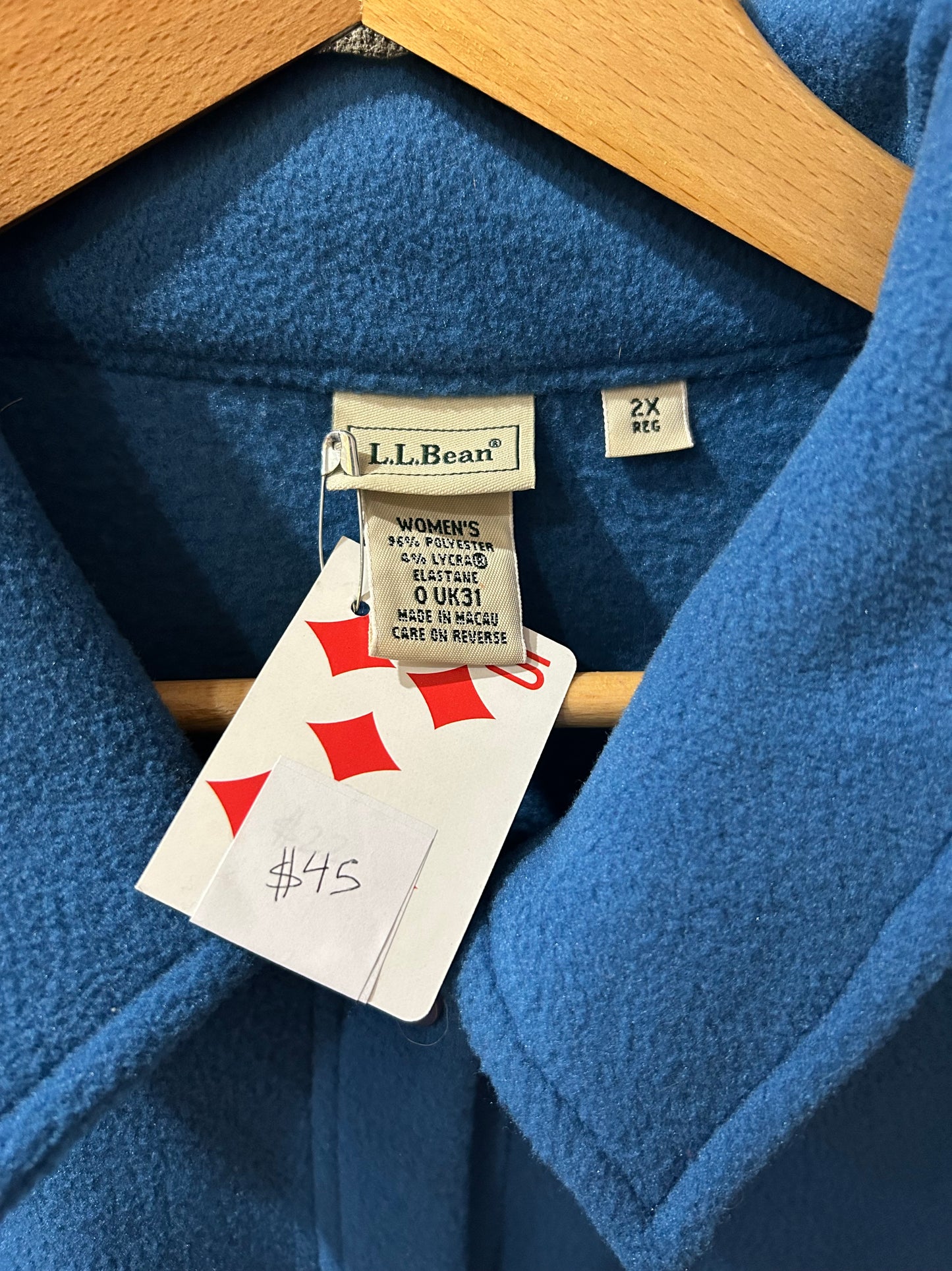 L.L.Bean Fleece Button-Up