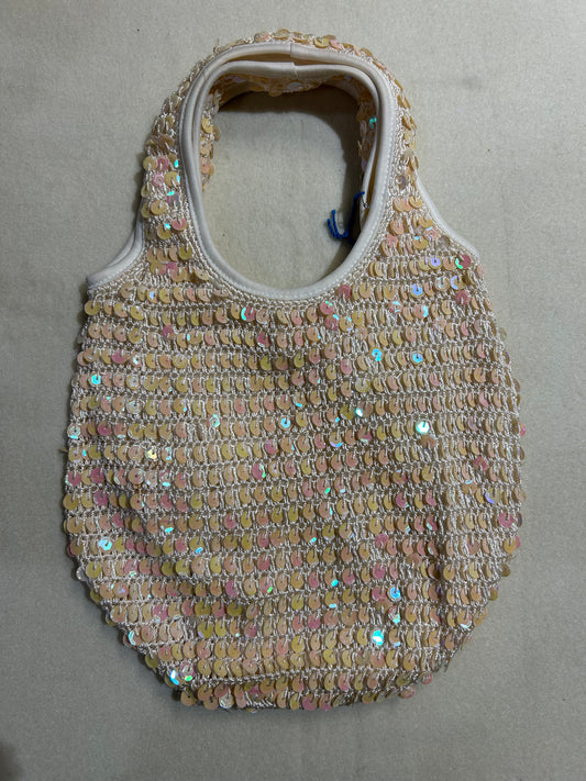 White Sequin Bag