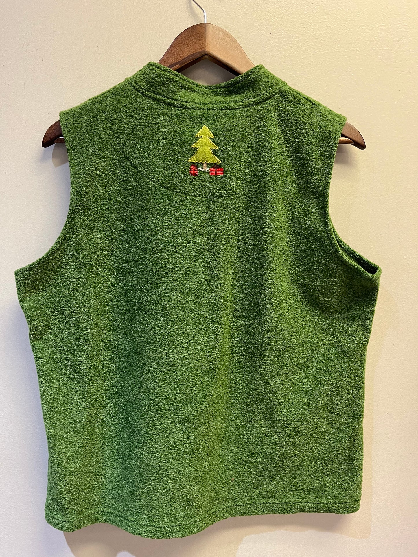 Green Reindeer Vest