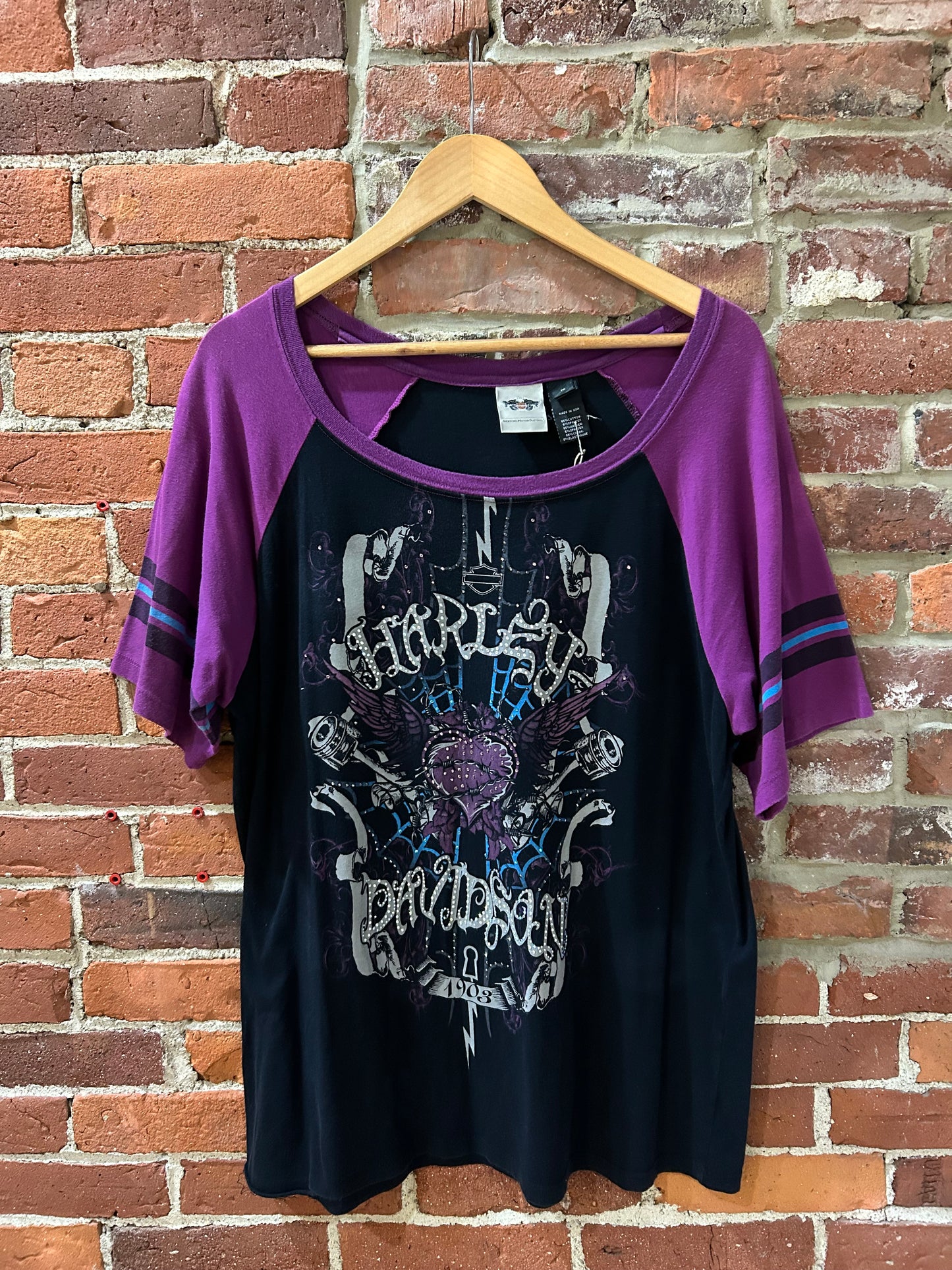 Harley Davidson Rhinestone T-shirt