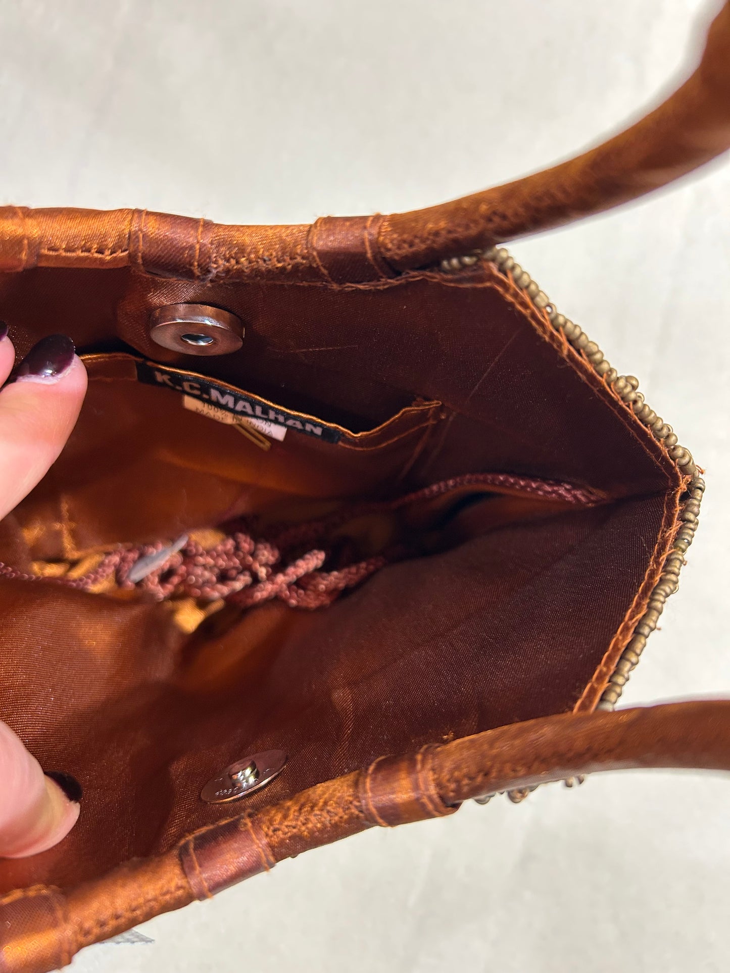 Light Brown Sequin Bag