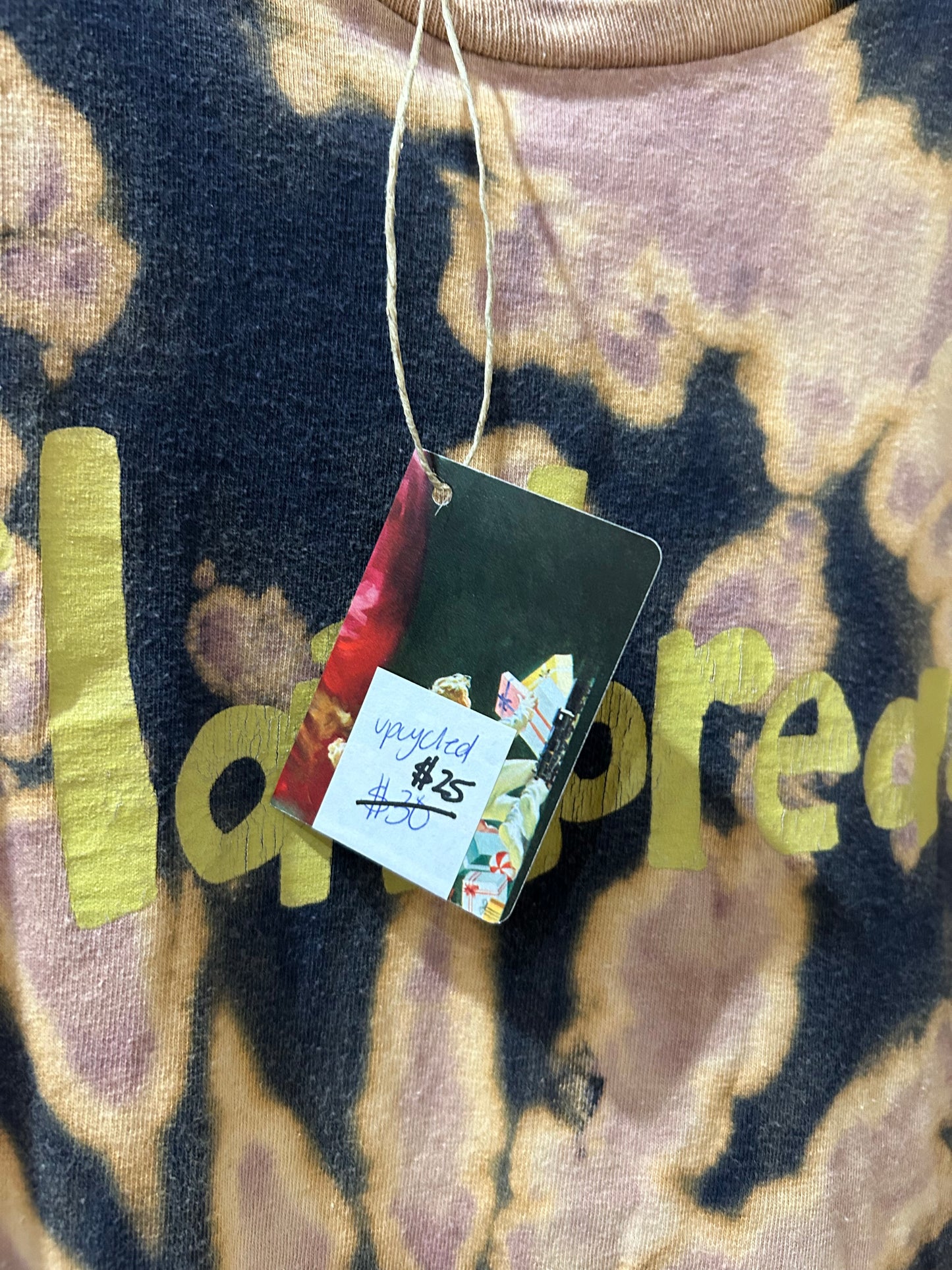 Upcycled tie-dye t-shirt
