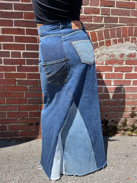 Upcycled Maxi Skirt