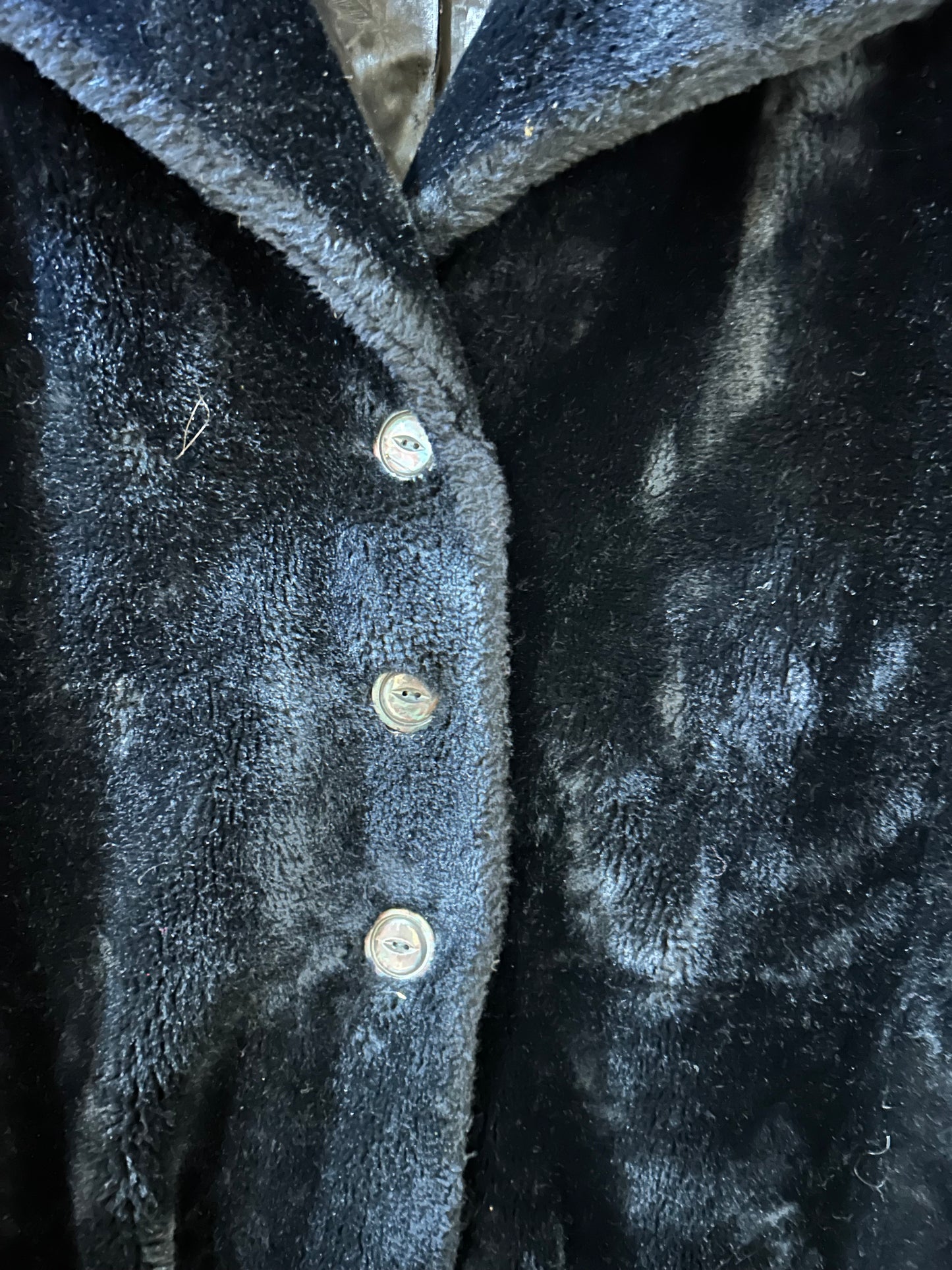 Black Faux Fur Coat