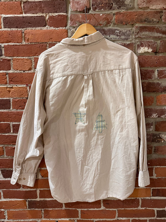 Upcycled Dirigo Maine Flag Flannel
