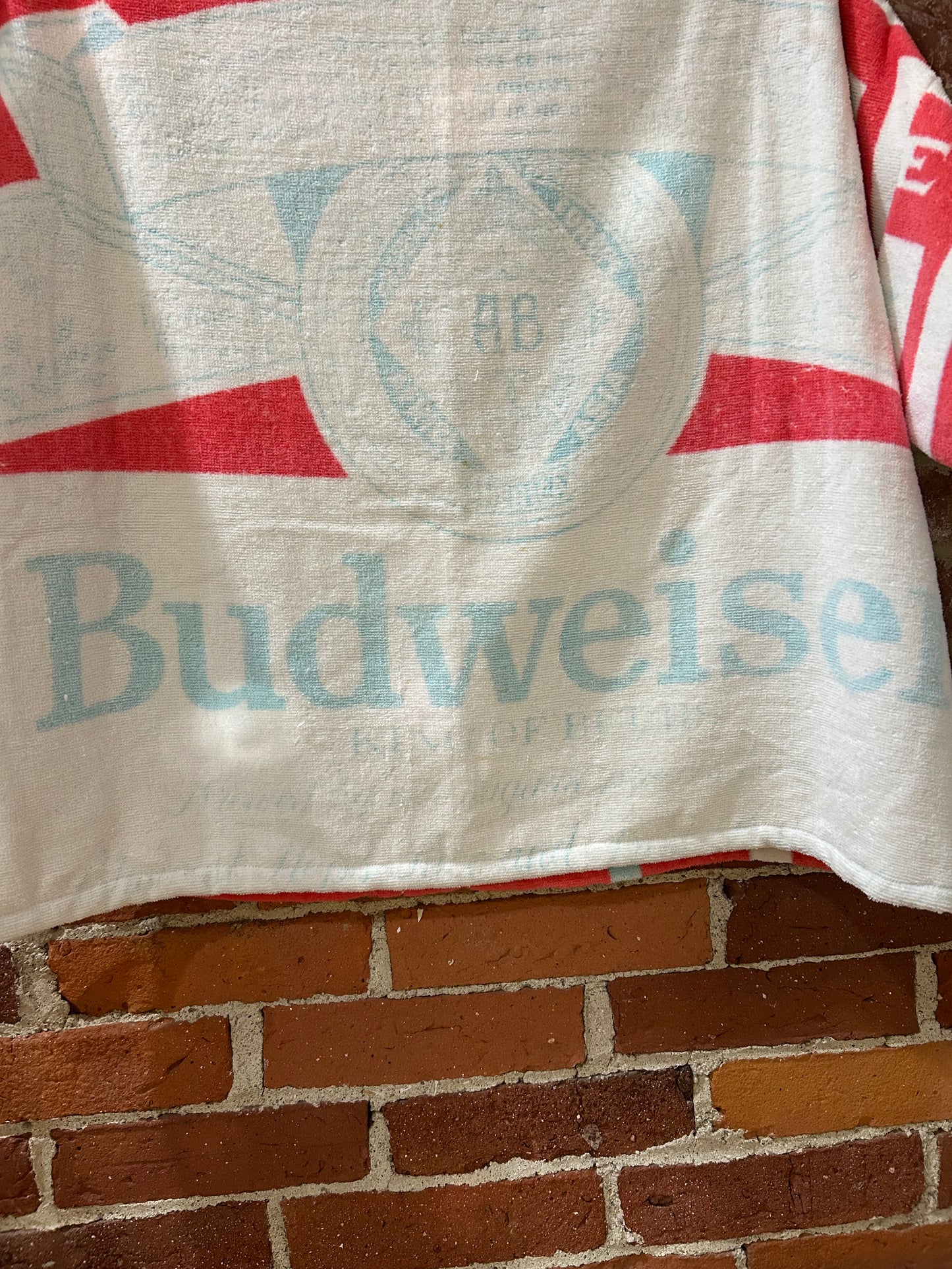 Upcycled Budweiser Towel Poncho