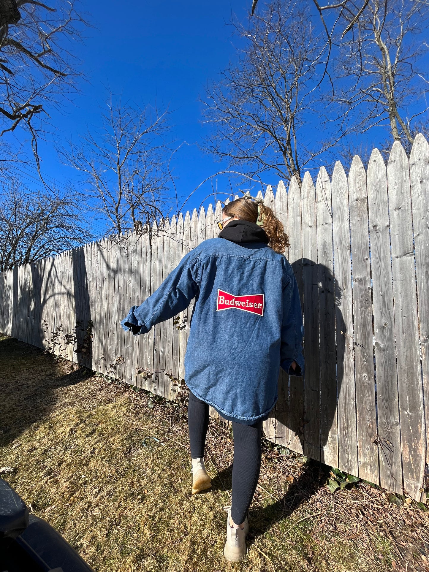 Upcycled Denim Budweiser Jacket