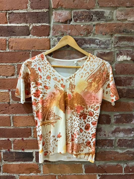 Abstract Art Animal Print sweater tee
